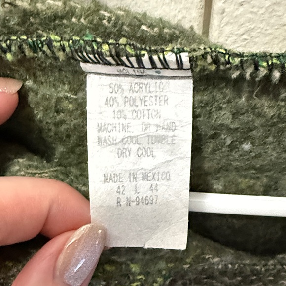 Men's Green Hooded Sweatshirt “Drug Rug” - Picture 6 of 9